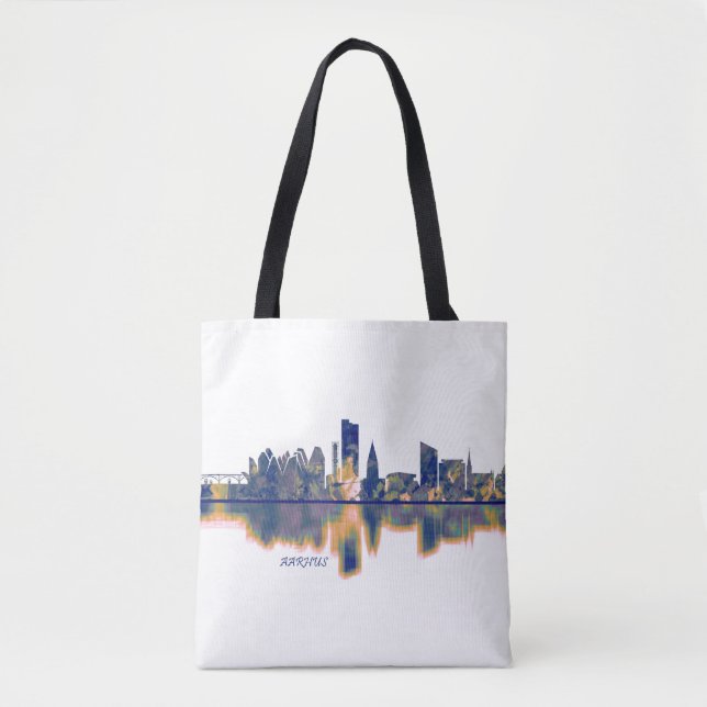 Aarhus Skyline Tote Bag (Front)