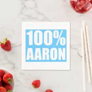 Aaron name napkin