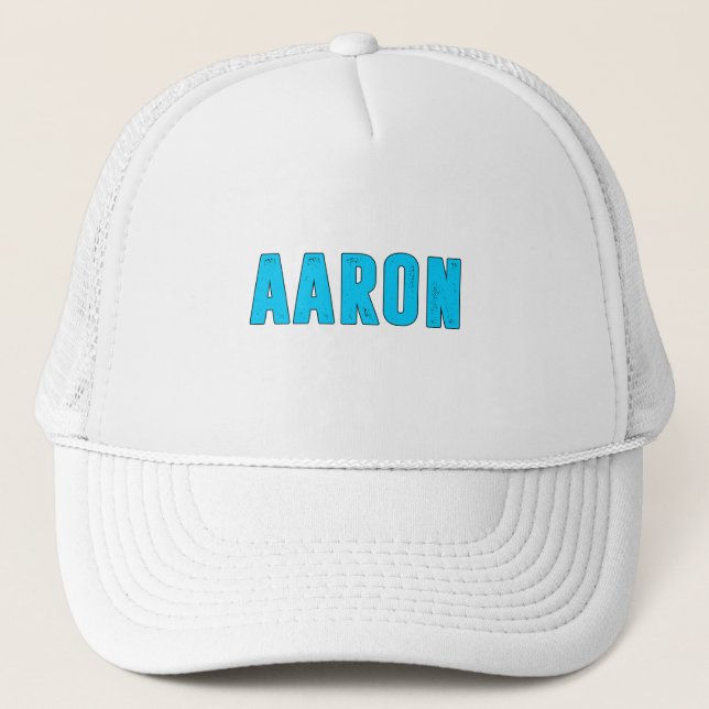 Aaron name trucker hat (Front)