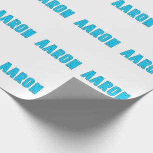 Aaron name wrapping paper