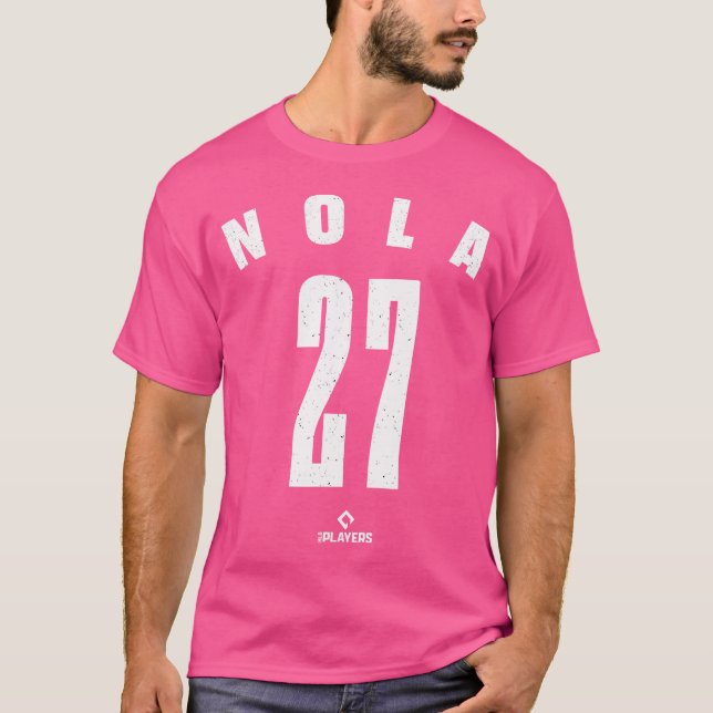 Aaron Nola 27 Mlbpa Philadelphia Baseball Major Le T-Shirt (Front)