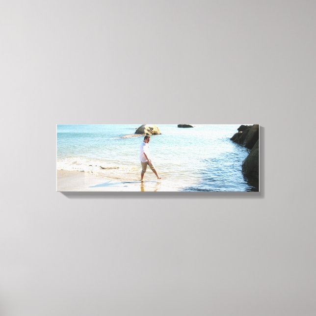 Aaron on the Beach Canvas Print (Front)