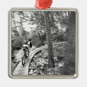 Aaron Rodgers mountain biking on the Stairway to Metal Tree Decoration