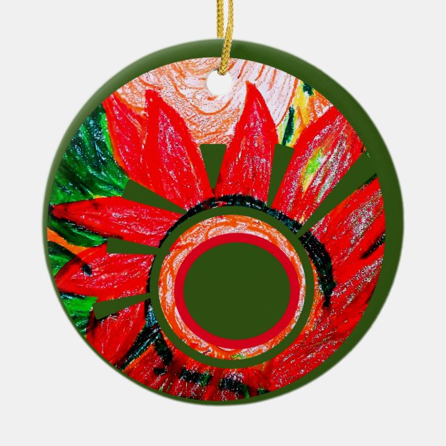 Aaron's Ceramic Tree Decoration (Front)