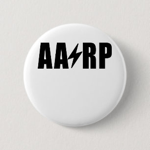 AARP . 6 CM ROUND BADGE