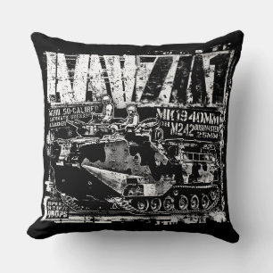 AAV-7A1 Throw Pillow Throw Pillow