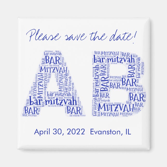 AB 091db5 Monogram Magnet (Front)