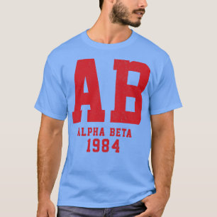 AB Alpha Beta 1984 vintage fraternity Revenge of t T-Shirt