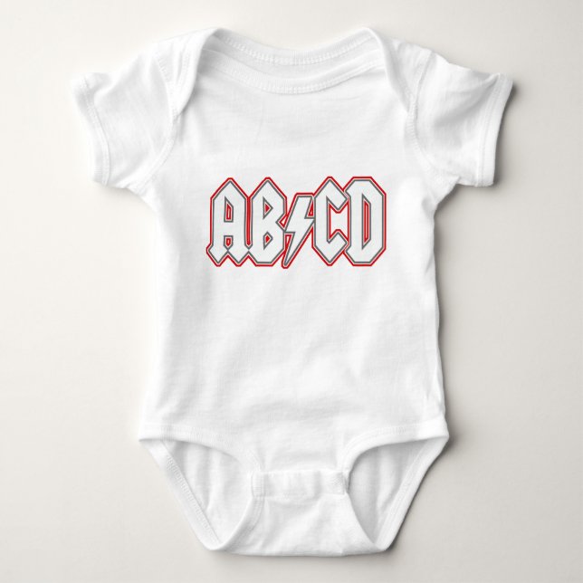 AB/CD BABY BODYSUIT (Front)