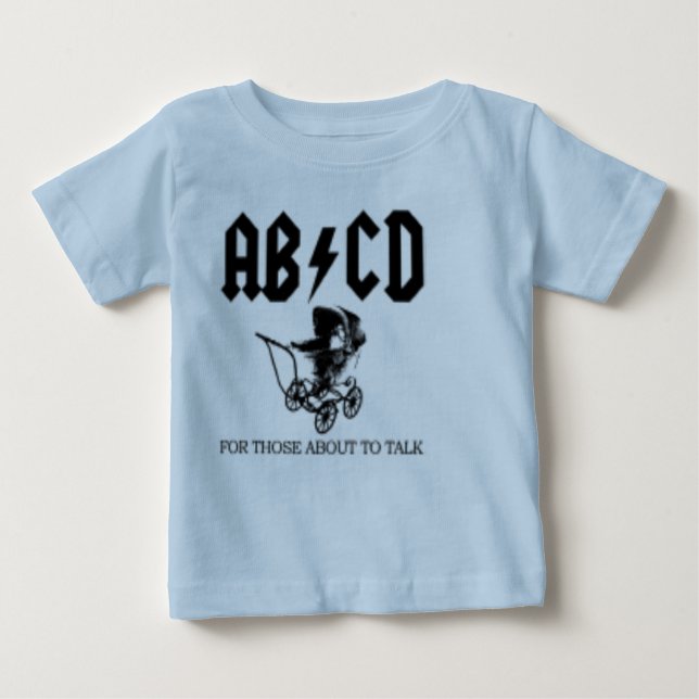 AB/CD- For those about to talk AC/DC Baby Baby T-Shirt (Front)