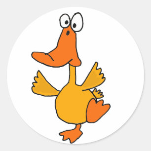 AB- Dancing Duck Cartoon Stickers
