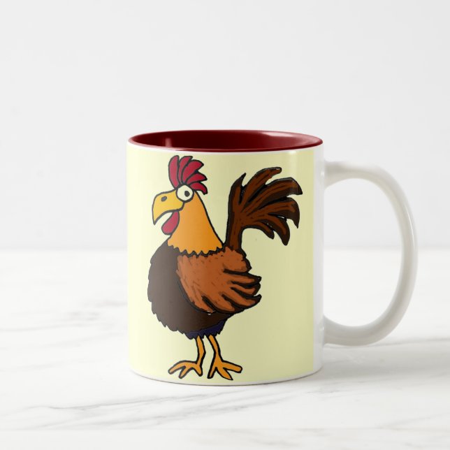 AB- Funky Rooster Mug (Right)