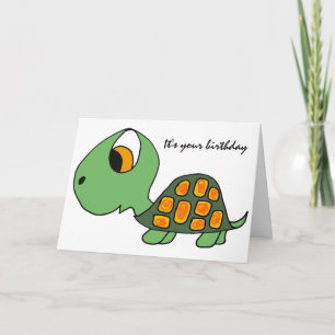 AB- Funny Turtle Birthday Card