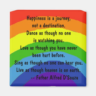 AB- Happiness is a journey Magnet