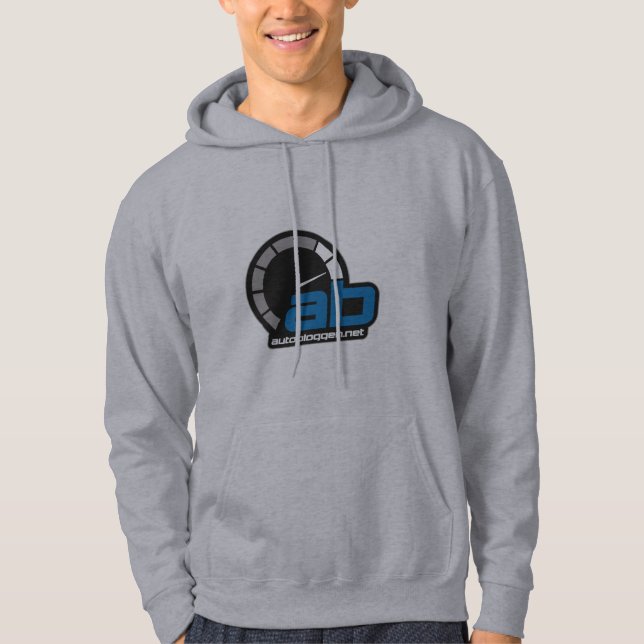 AB Hoodie grå (Front)