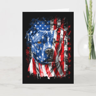 Ab Patriotic Pitbull Dog Lover Owner 4th Of July R Card
