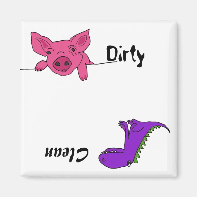 AB- Pig and Dragon Dishwasher Magnet (Front)