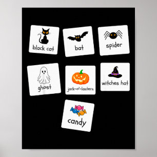 Aba Halloween Special Education Teacher Behaviour Poster