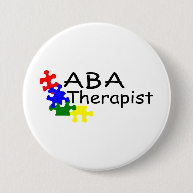 ABA Therapist (4 PP) 7.5 Cm Round Badge (Front)