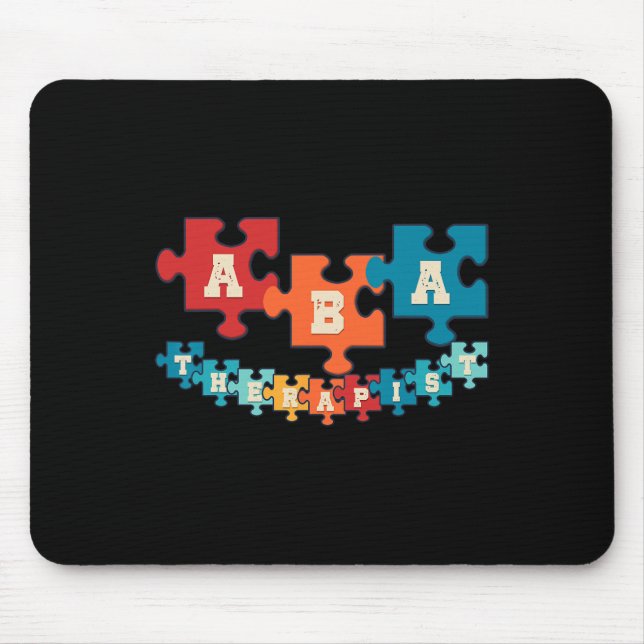 Aba Therapist Applied Behaviour Analysis Behaviour Mouse Pad (Front)