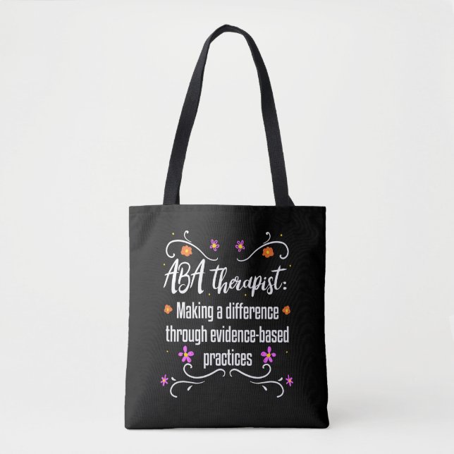ABA Therapist Gift Behaviour Analyst Autism Tote Bag (Front)