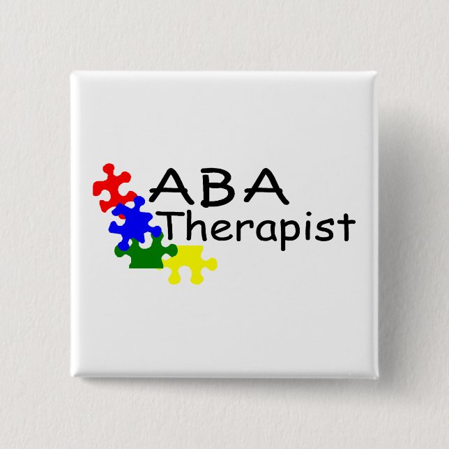 ABA Therapist (PP) 15 Cm Square Badge (Front)
