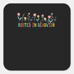 ABA Therapist Rooted in Behaviour Autism Therapy R Square Sticker