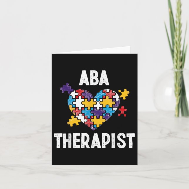 Aba Therapist Training Behaviour Analyst Autism Th Card (Front)