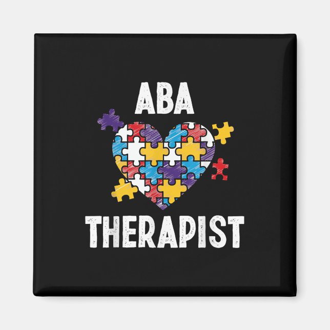 Aba Therapist Training Behaviour Analyst Autism Th Magnet (Front)