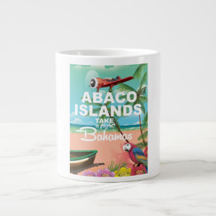 Abaco Islands vacation poster Large Coffee Mug