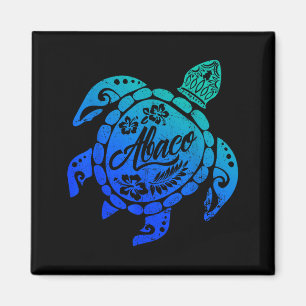 Abaco Tribal Sea Turtle Bahamas Beach Vacation  Magnet