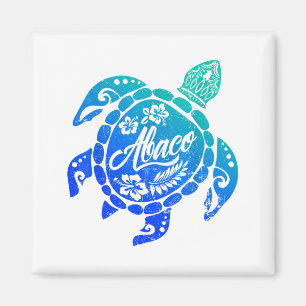 Abaco Tribal Sea Turtle Bahamas Beach Vacation Magnet