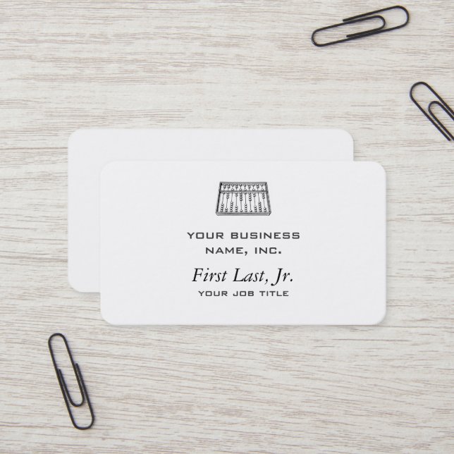 Abacus Business Card (Front/Back In Situ)