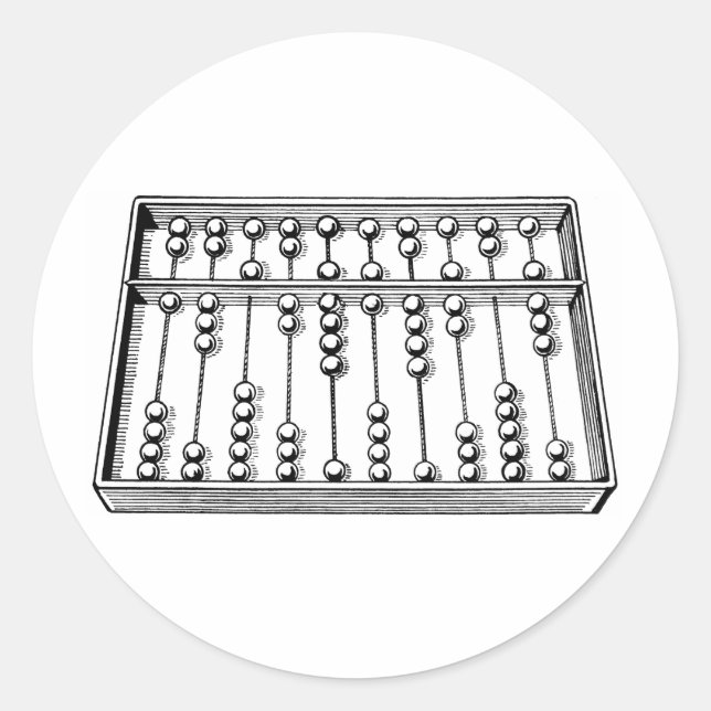 Abacus Classic Round Sticker (Front)