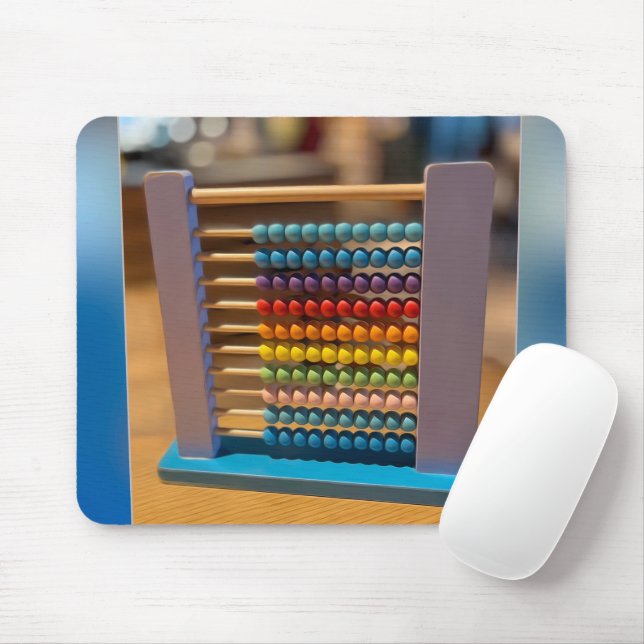 Abacus first computer mouse pad (With Mouse)