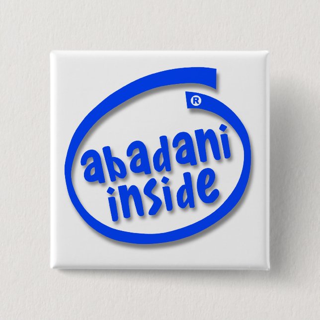 Abadani Inside 15 Cm Square Badge (Front)