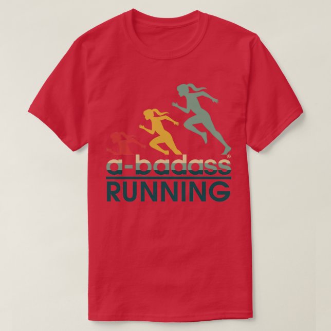 abadass Running vintage, badass Running vintage  T-Shirt (Design Front)