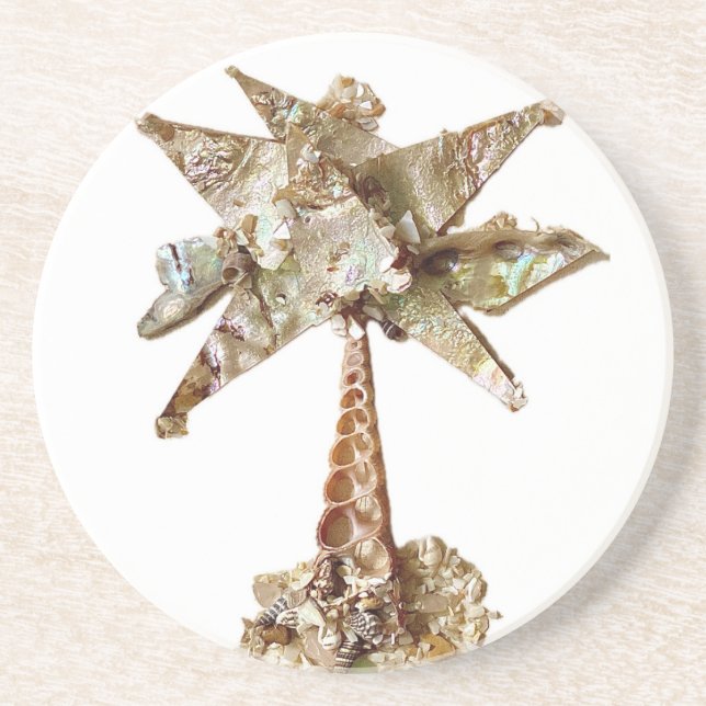 Abalone Palm Coaster (Front)