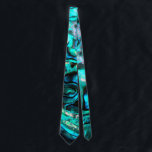 Abalone paua shell natural design tie<br><div class="desc">This is a photo of a polished abalone (paua) shell in New Zealand</div>