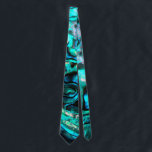 Abalone paua shell natural design tie<br><div class="desc">This is a photo of a polished abalone (paua) shell in New Zealand</div>