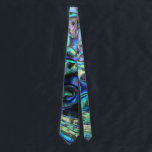 Abalone paua shell nature design tie<br><div class="desc">This is a photo of a polished abalone (paua) shell in New Zealand</div>