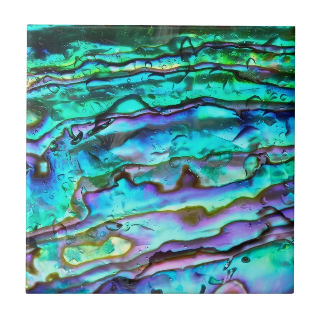 Abalone printed ceramic tile (Front)