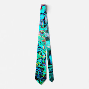 Abalone seashell natural design tie