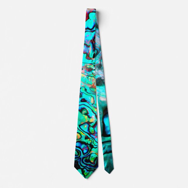 Abalone seashell natural design tie (Front)