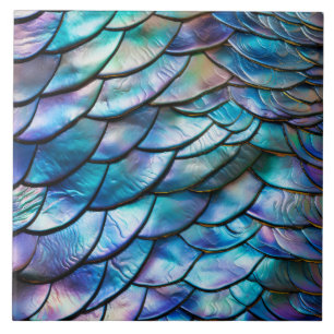 Abalone Shell Abstract Pattern Tile