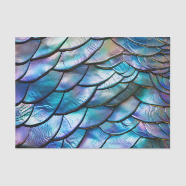 Abalone Shell Abstract Pattern Tissue Paper (Front)