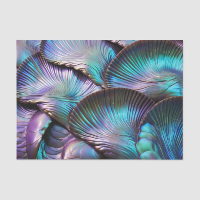 Abalone Shell Abstract Pattern Tissue Paper (Front)