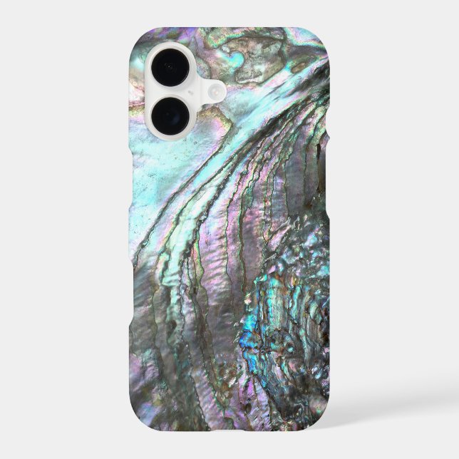 Abalone shell iPhone case. Unique and rue to size! (Back)