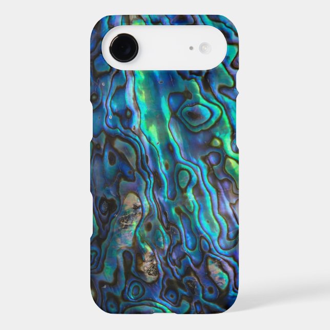 Abalone shell Mermaid iridescent iPhone case (Back)