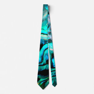 Abalone shell natural design tie